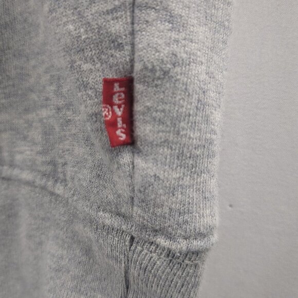 Levis Logo Spell Out Gray Hoodie Mens XL Pullover Hooded Sweatshirt Standard - Picture 6 of 16